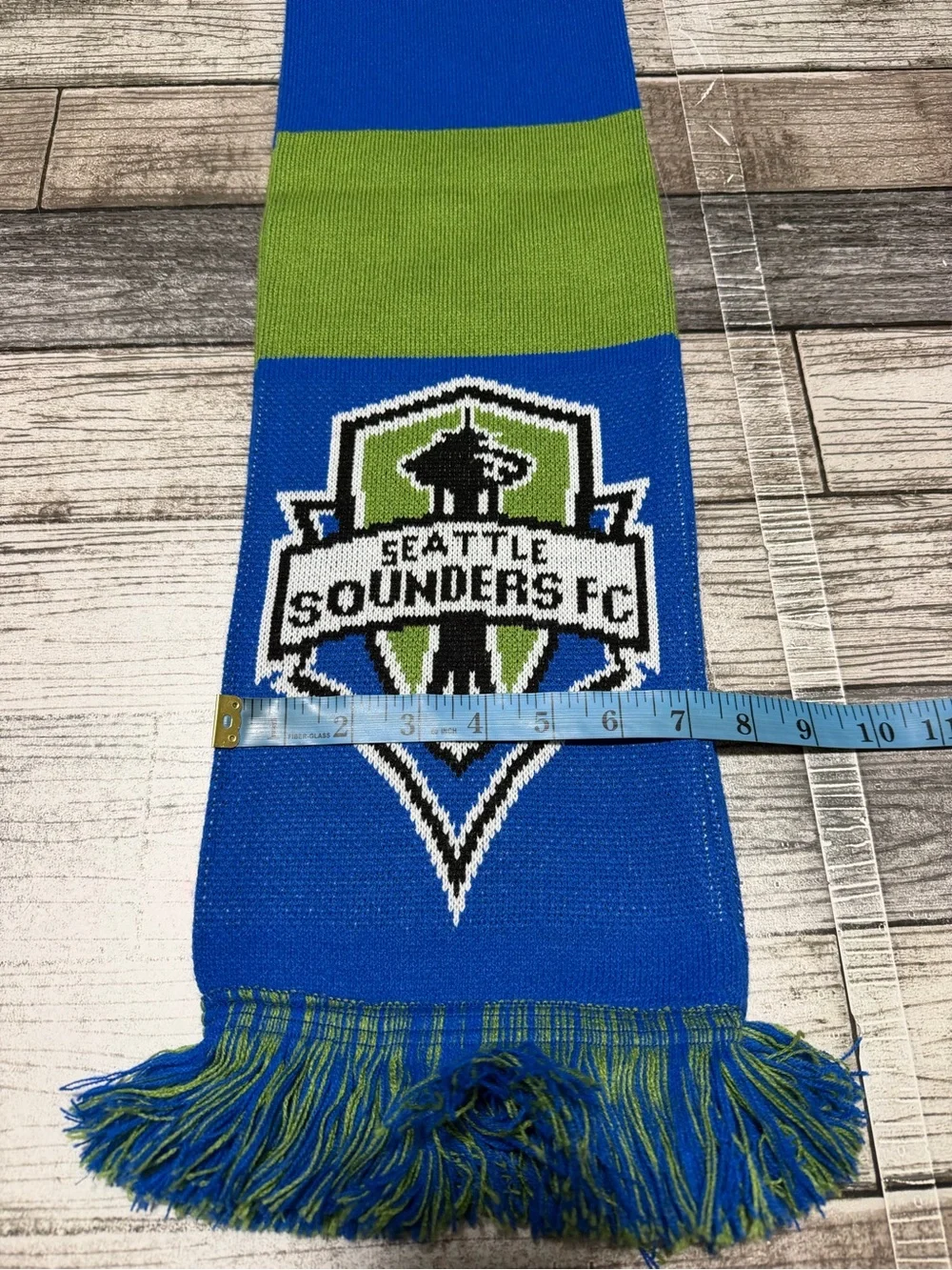 Ruffneck Seattle Sounders Fc MLS Scarf Blue Green Acrylic